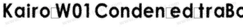 KairosW01 CondensedXtraBold字体转换